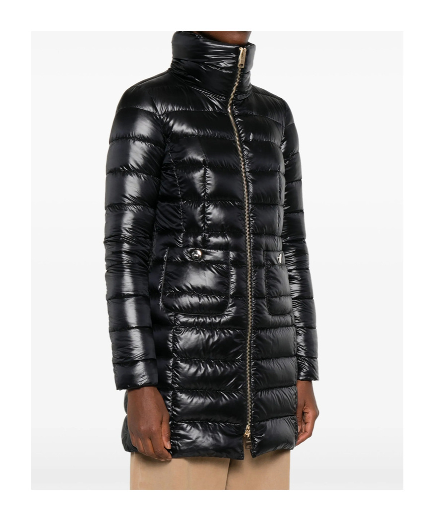 Herno Turtleneck Down Jacket In Black