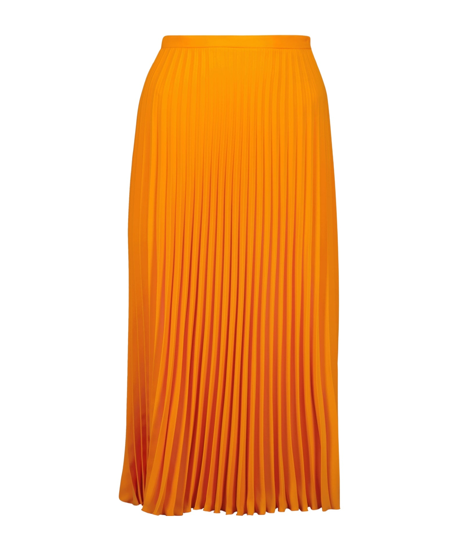 Mm6 Maison Margiela Pleated Skirt In Orange