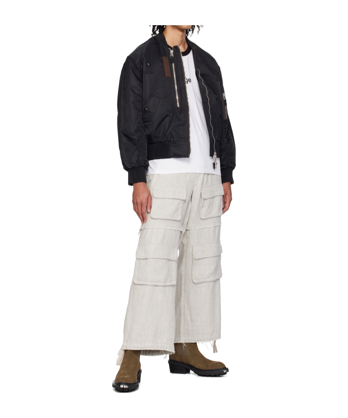 Misbhv Raw Edge Workwear Casual Pants In Multi