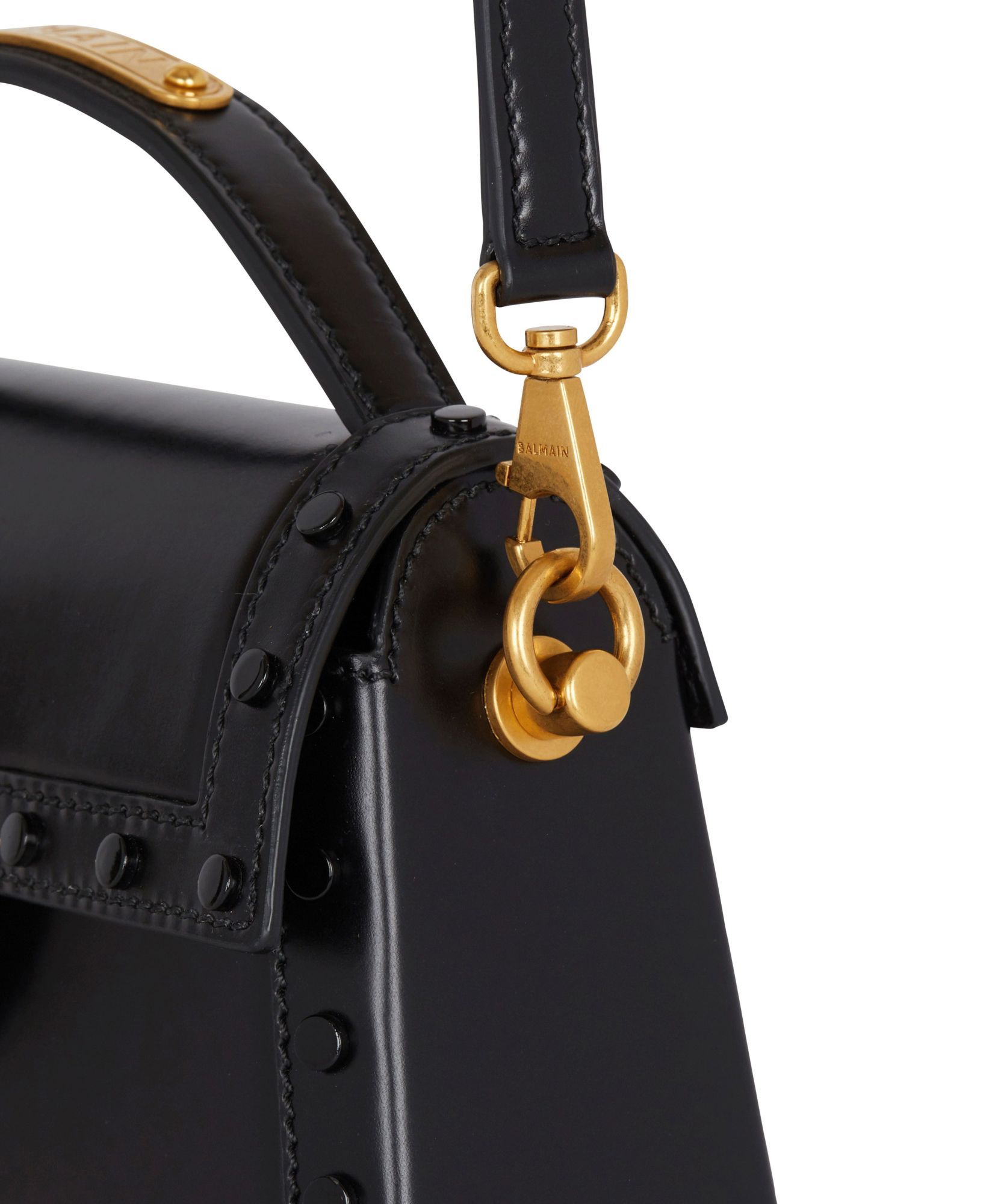 BALMAIN B-BUZZ DYNASTY LOGO SHOULDER BAG