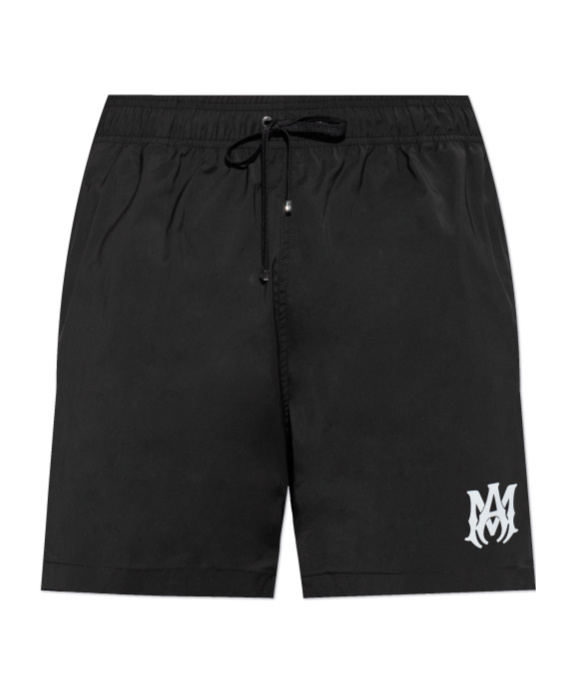 Amiri Ma Core-print Swim Shorts In Black