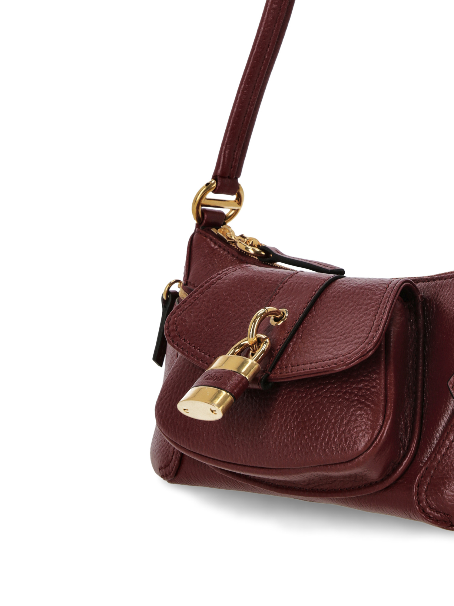 Chloé The 99 Leather Shoulder Bag In Red