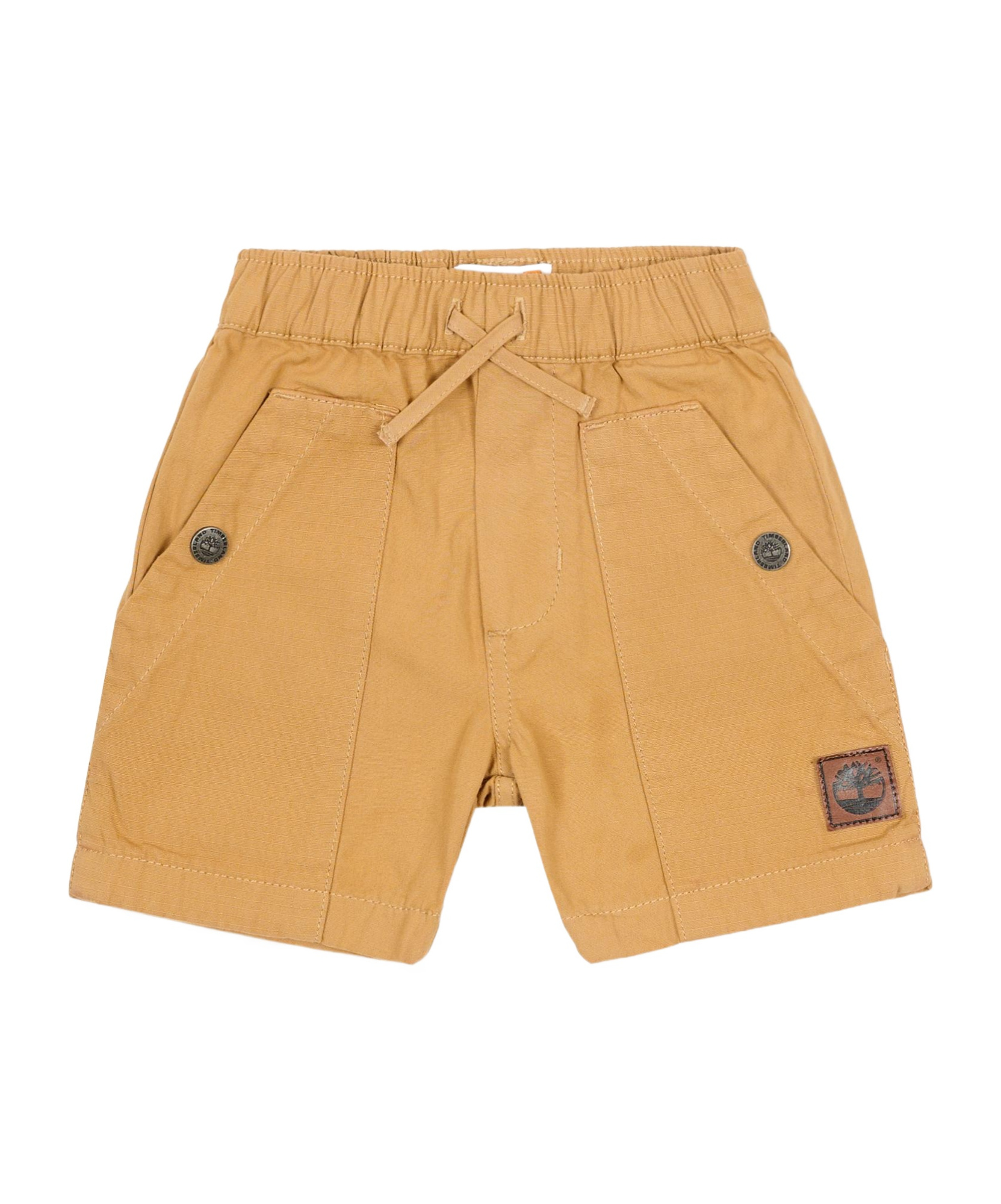 Timberland Buttoned Drawstring Shorts In Orange