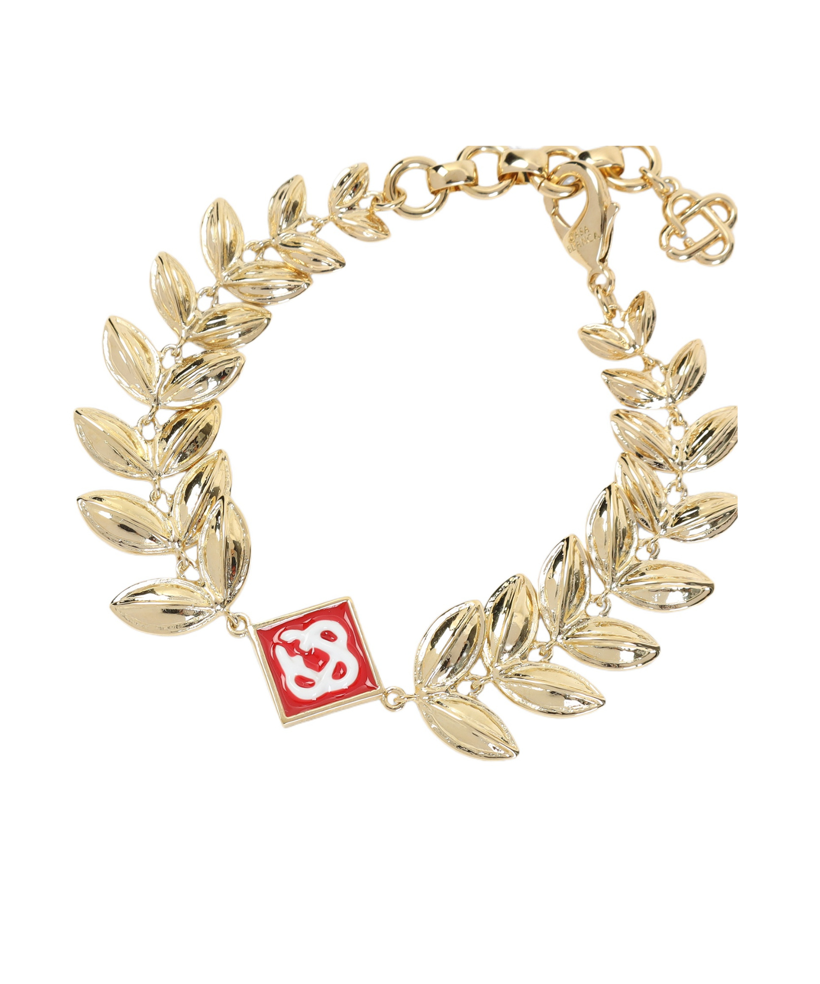 Casablanca Golden Leaves Laurel Bracelet In Gold