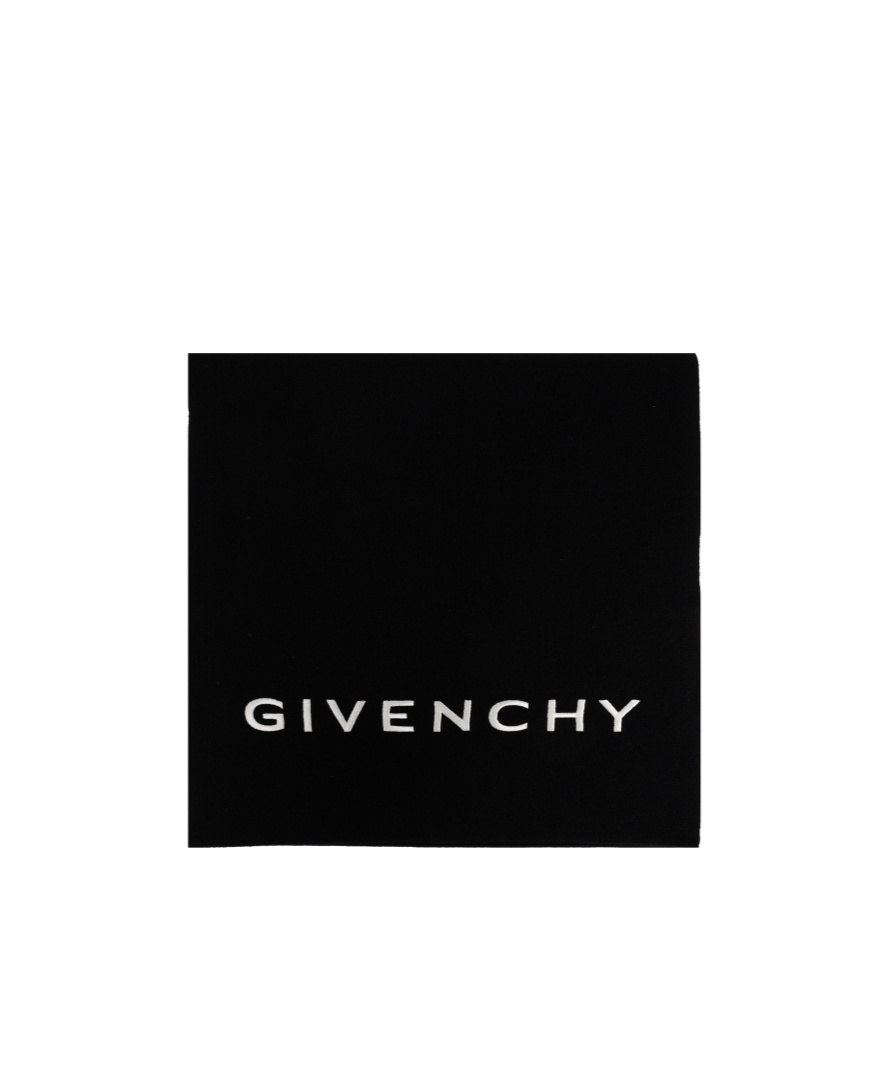 Givenchy Logo-embroidered Wool-cashmere Scarf In Black