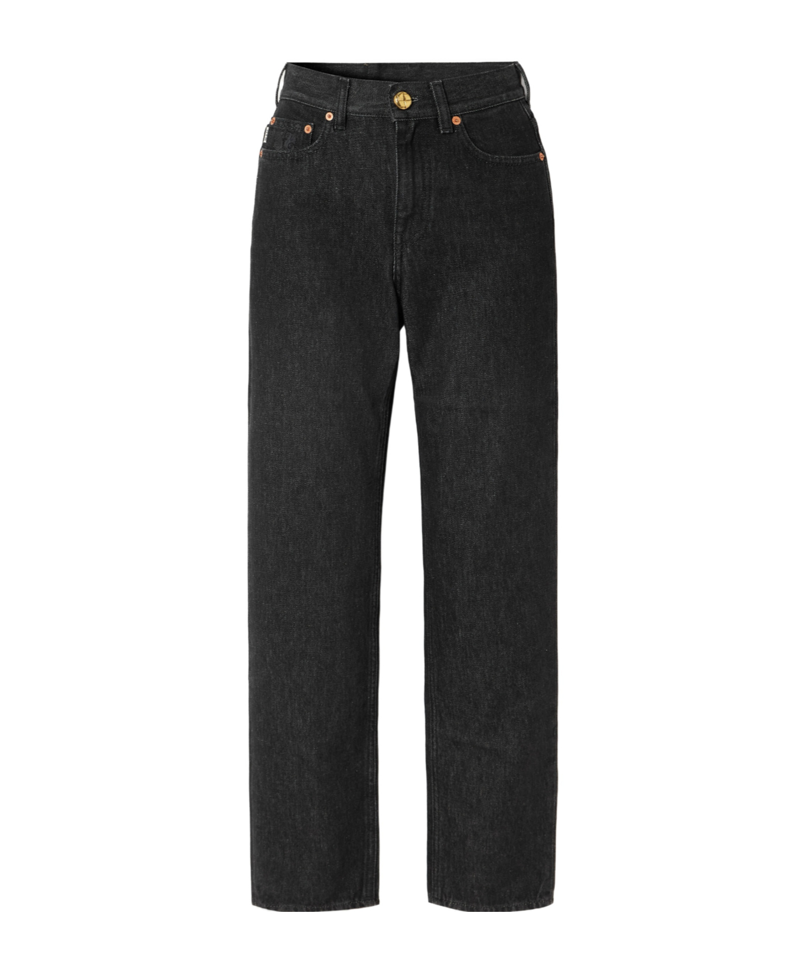 Blazé Milano Clapotis Paso High-rise Straight-leg Jeans In Black