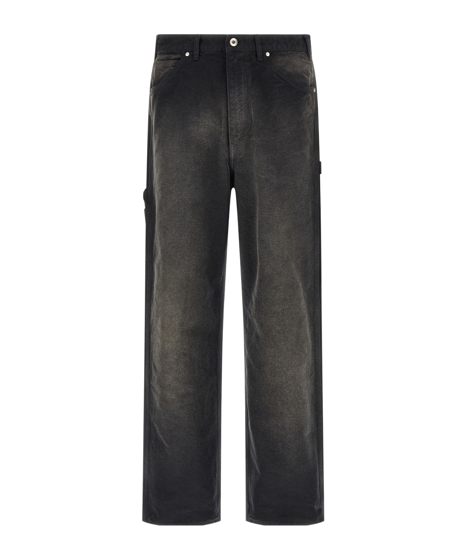 Auralee Garment-dyed Workwear Trousers In Multi