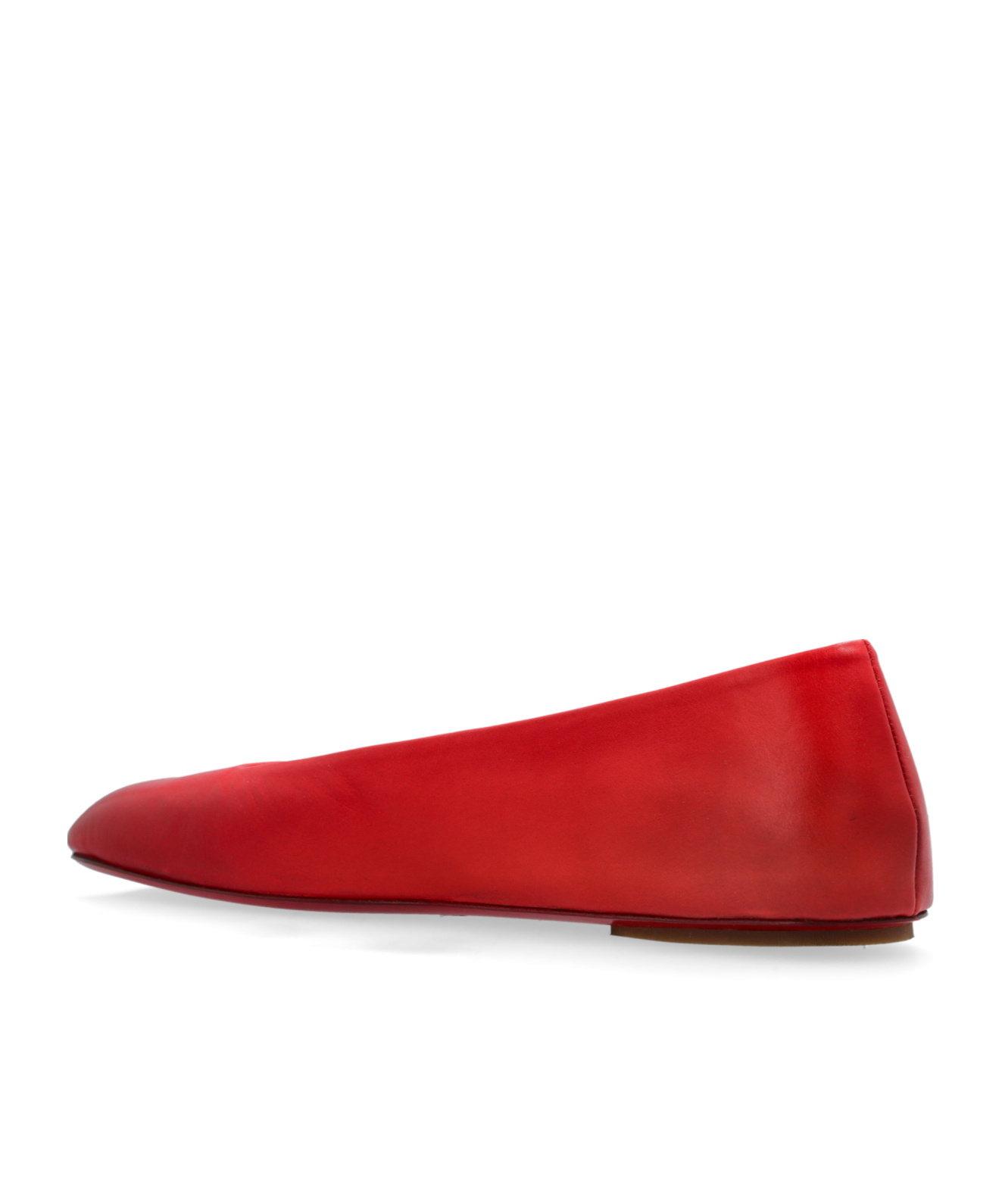 Shop Marsèll Square Toe Slip-on Ballerina Shoes In Red