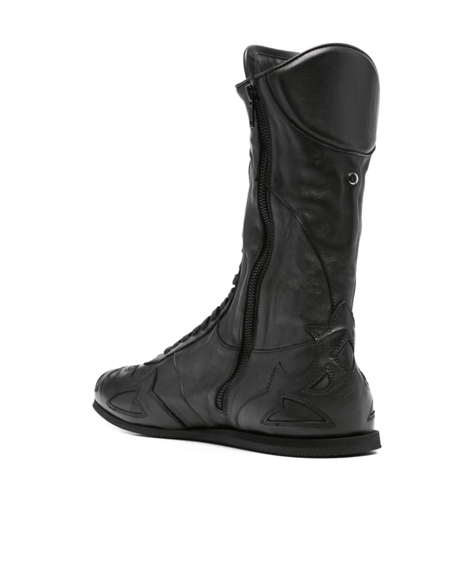 Ann Demeulemeester Palne High-top Boxing Sneakers In Black
