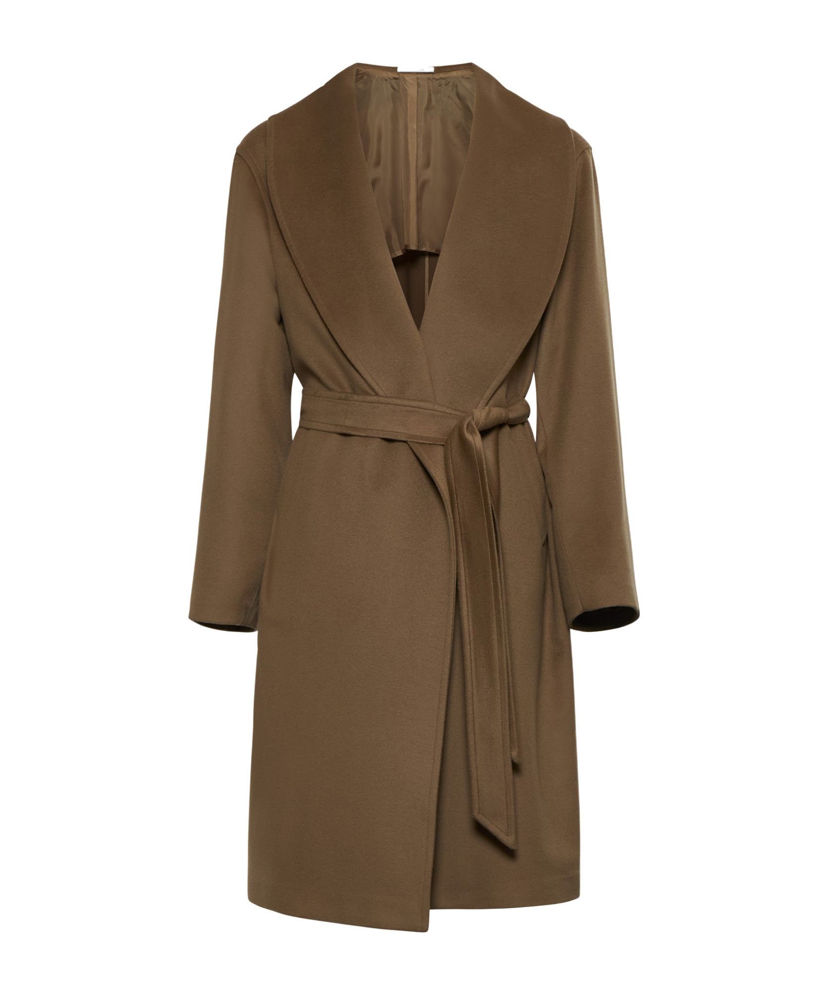 Shop Tagliatore Waist-strap Coat In Green