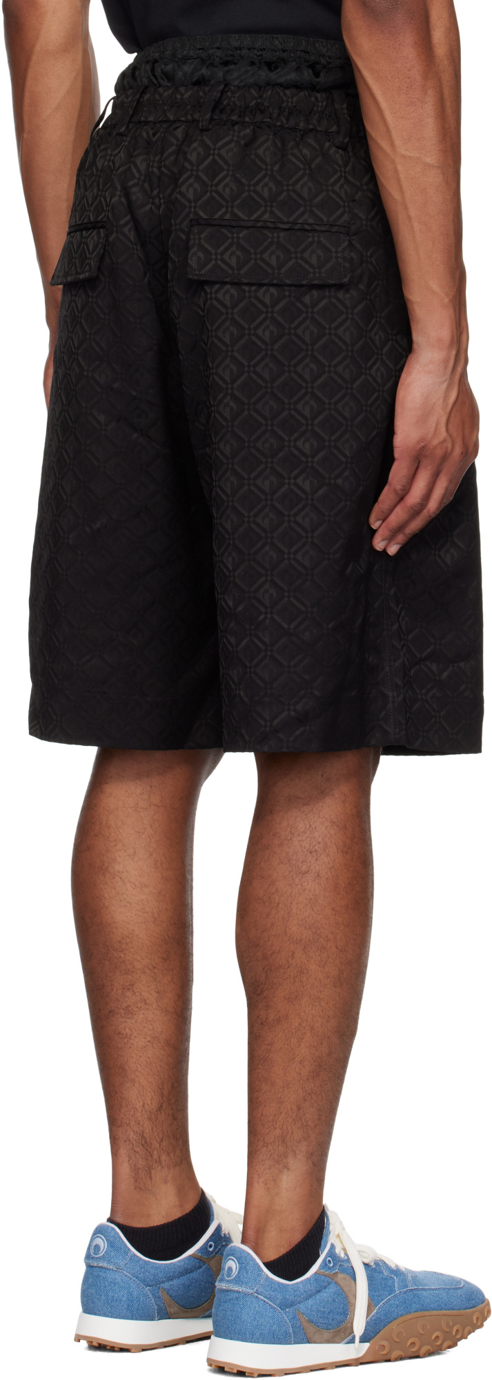 Marine Serre Moon Diamond Tailored Shorts