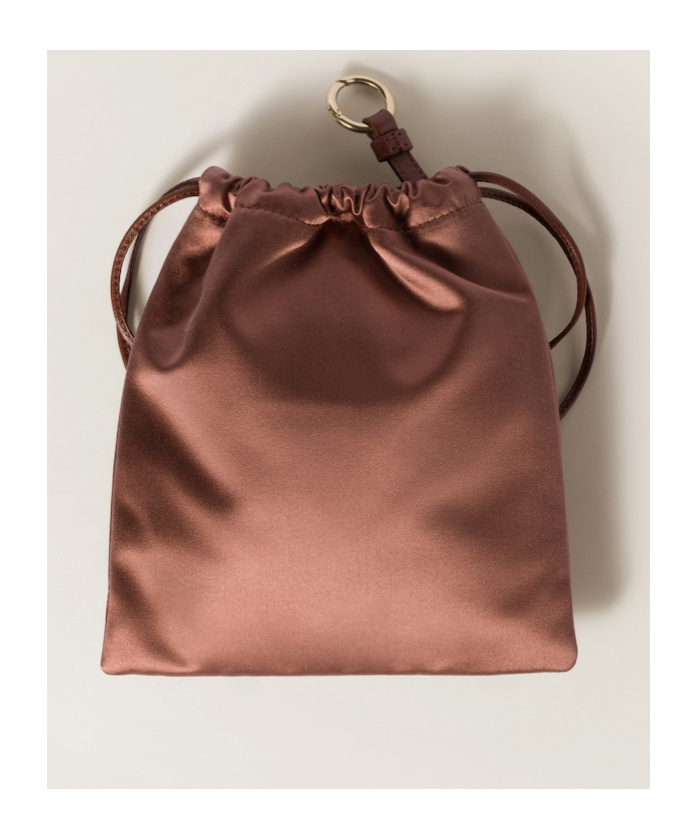 Miu Miu Satin Pouch In Red