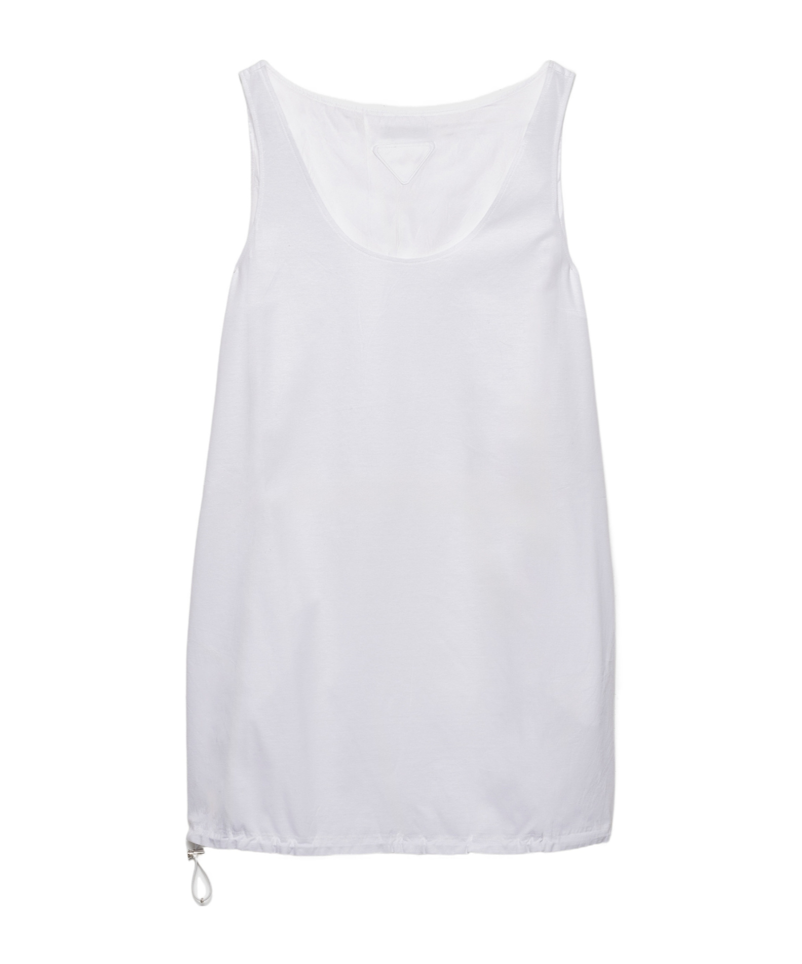 Prada Reversible Cotton Jersey And Re-nylon Mini-dress