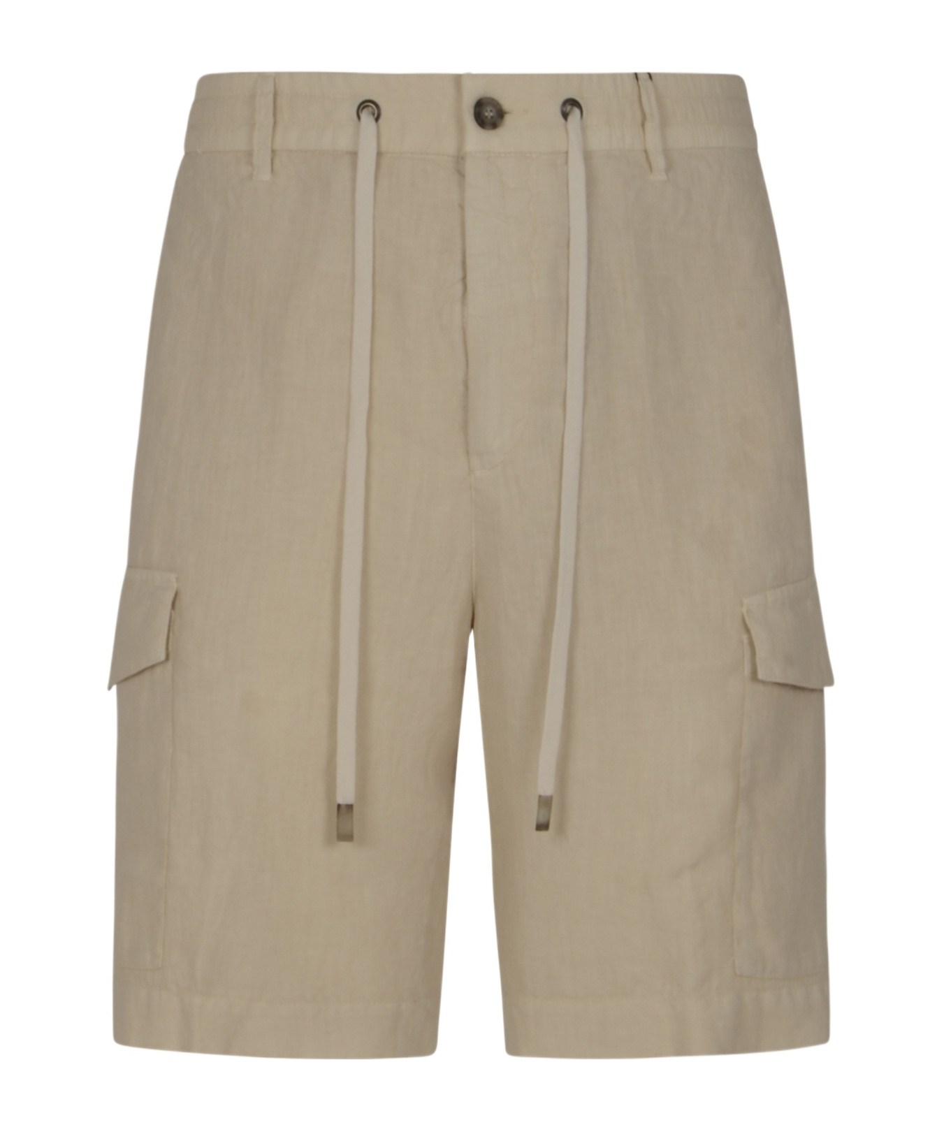 Peserico Belt Loop Shorts In Brown