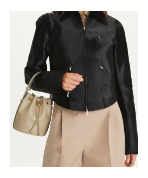 Shop Tory Burch Mini T Monogram Leather Bucket Bag In Nude