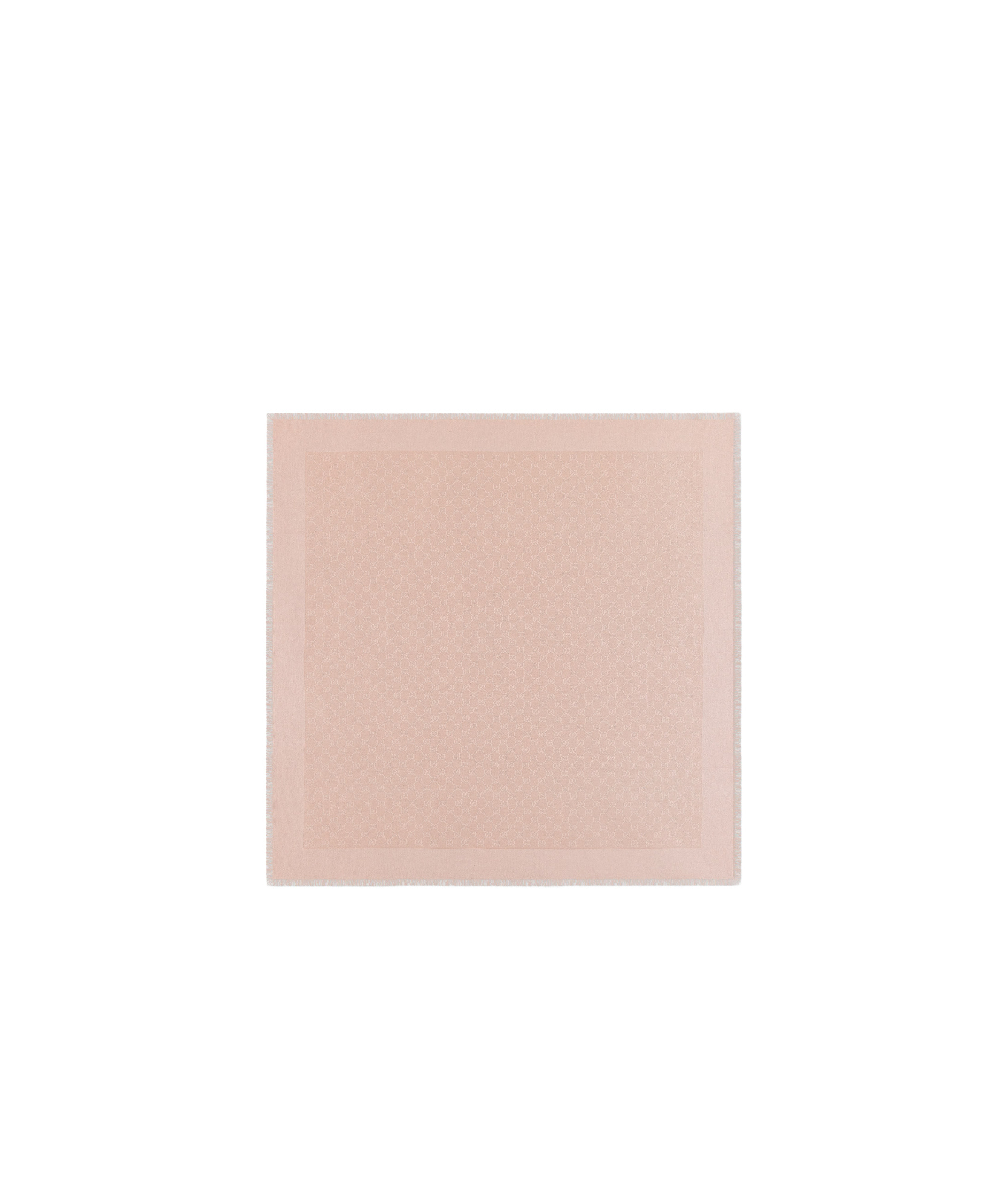 Gucci Gg Cotton Silk Jacquard Shawl In Pink