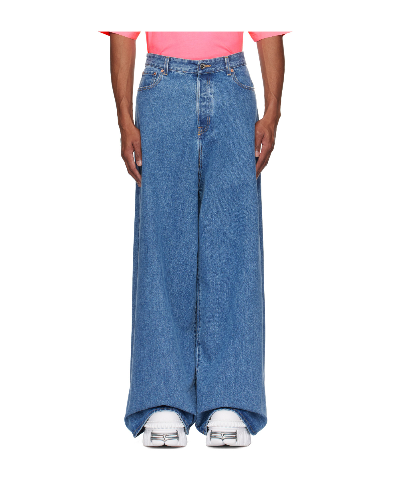 Vetements Blue Oversized Baggy Jeans In Blue