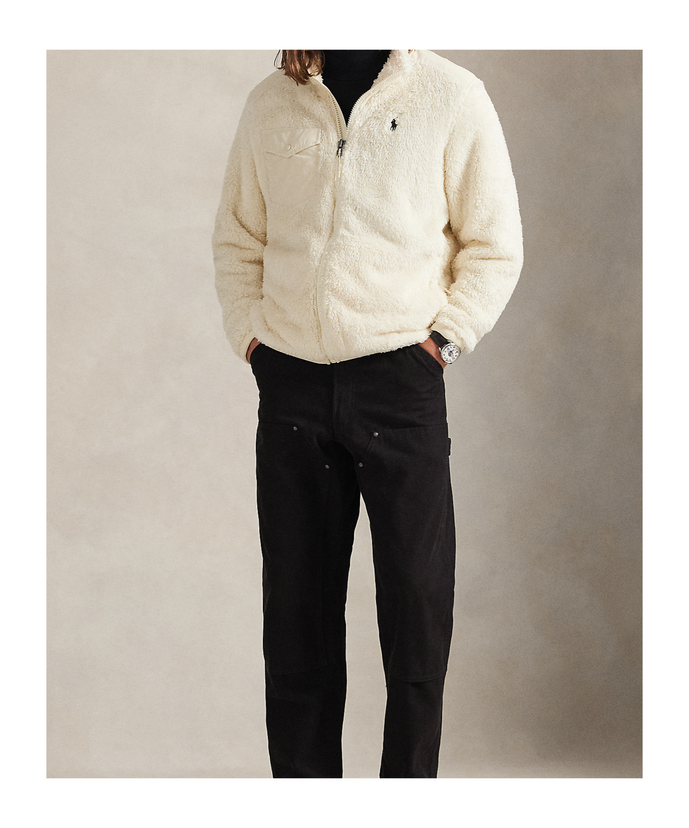 Polo Ralph Lauren Full Zip Jacket In Blue