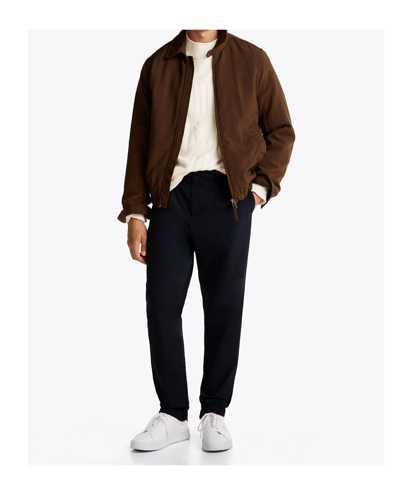 Shop Tommy Hilfiger Tapered Casual Pants In Black