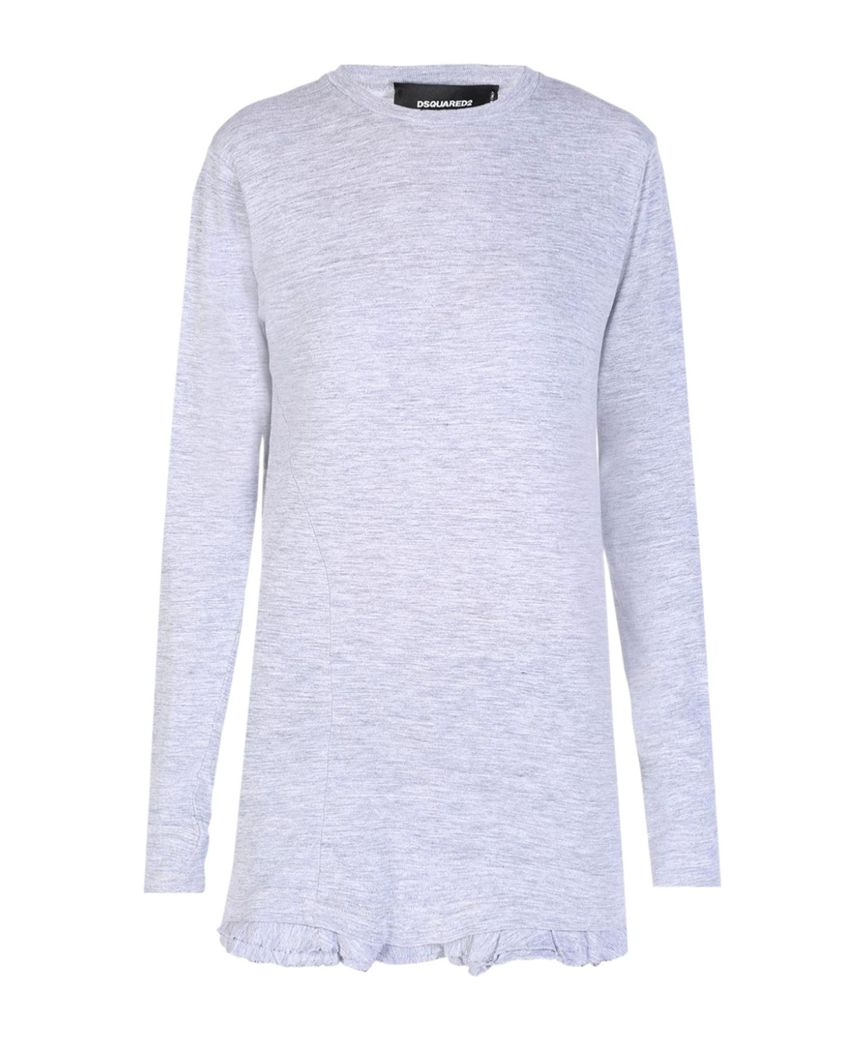 Dsquared2 Long Sleeve Round Neck T-shirt In White