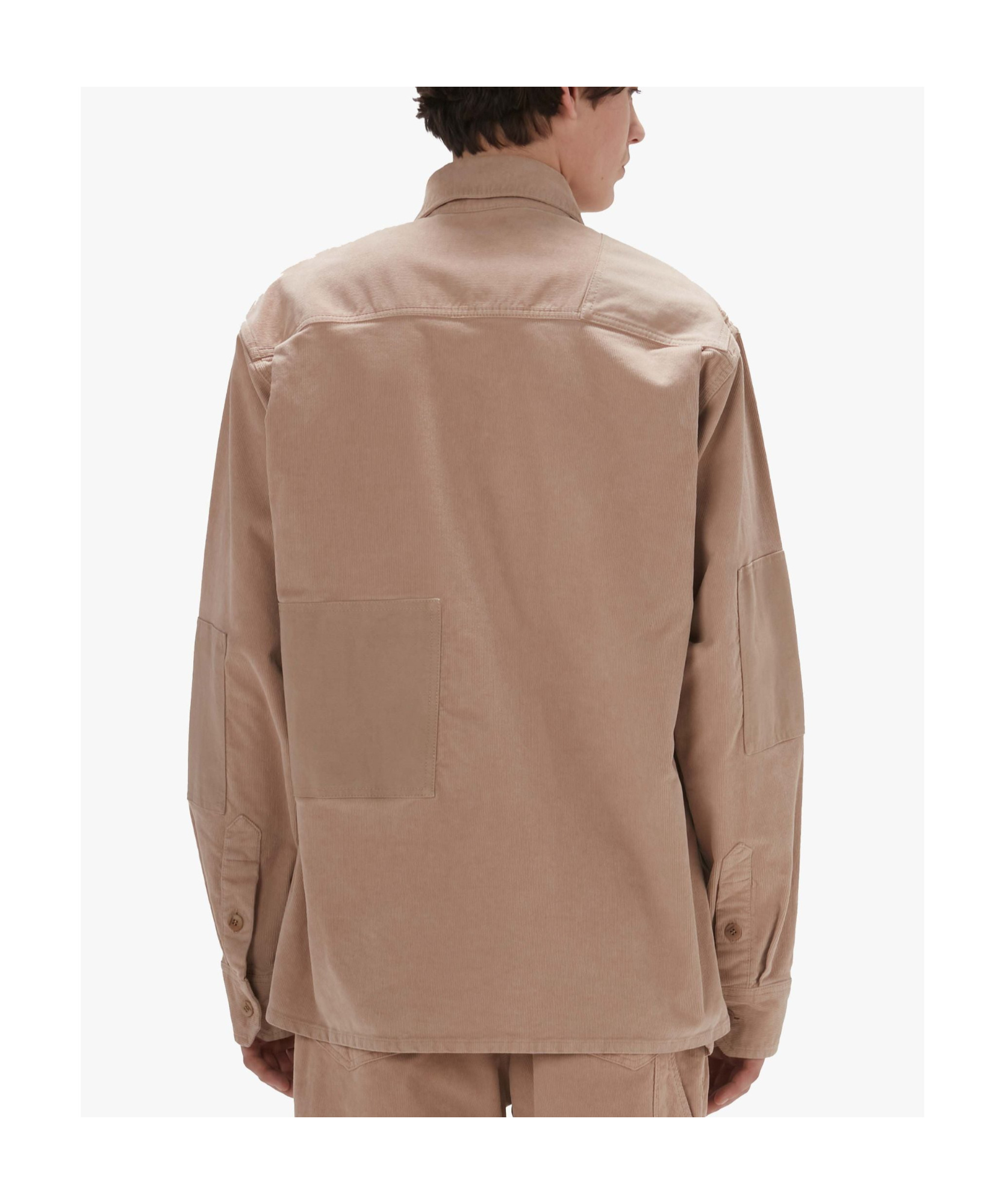 Jw Anderson Patchwork Overshirt In Brown