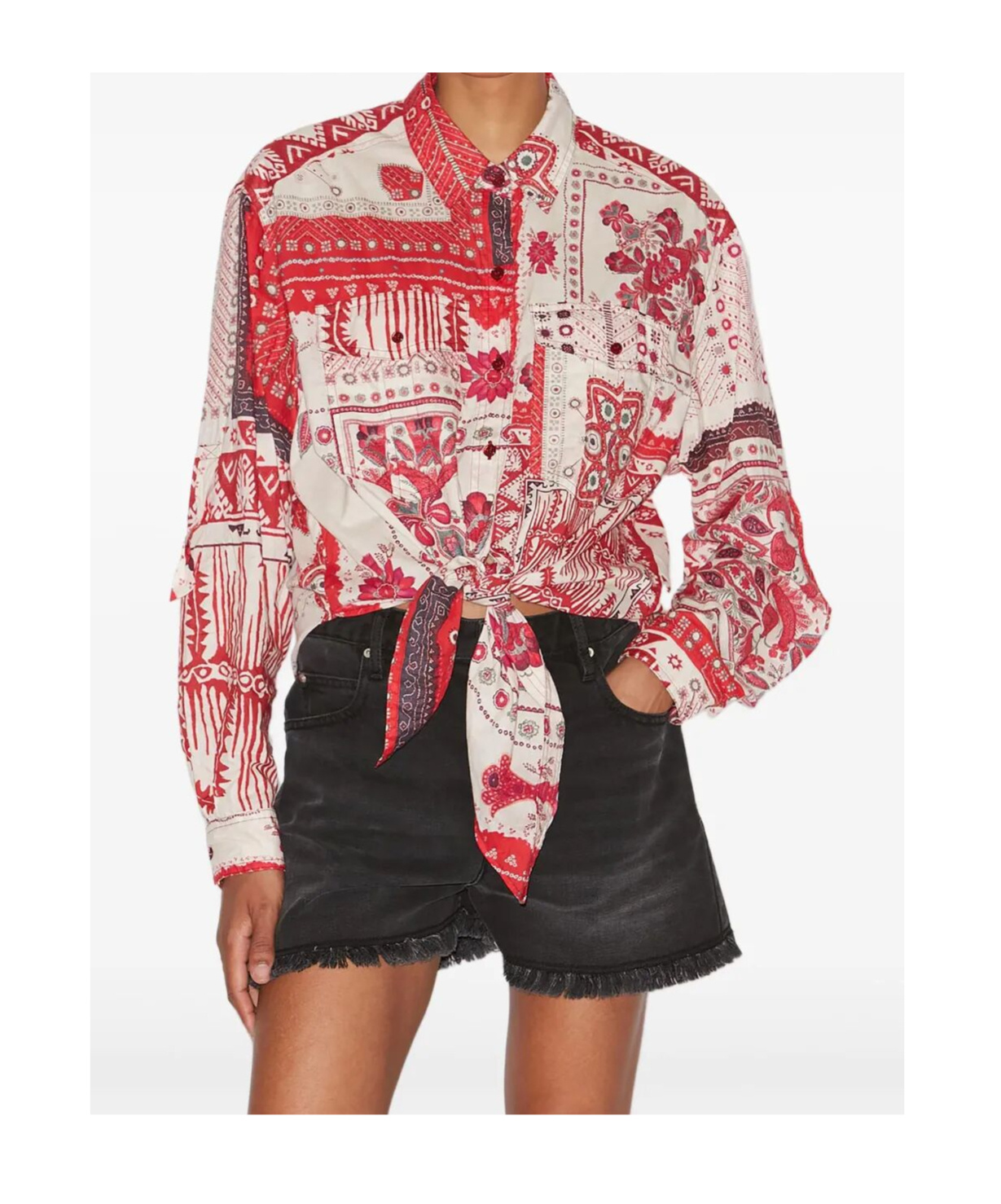 Shop Isabel Marant Étoile Nathy Shirt In Red