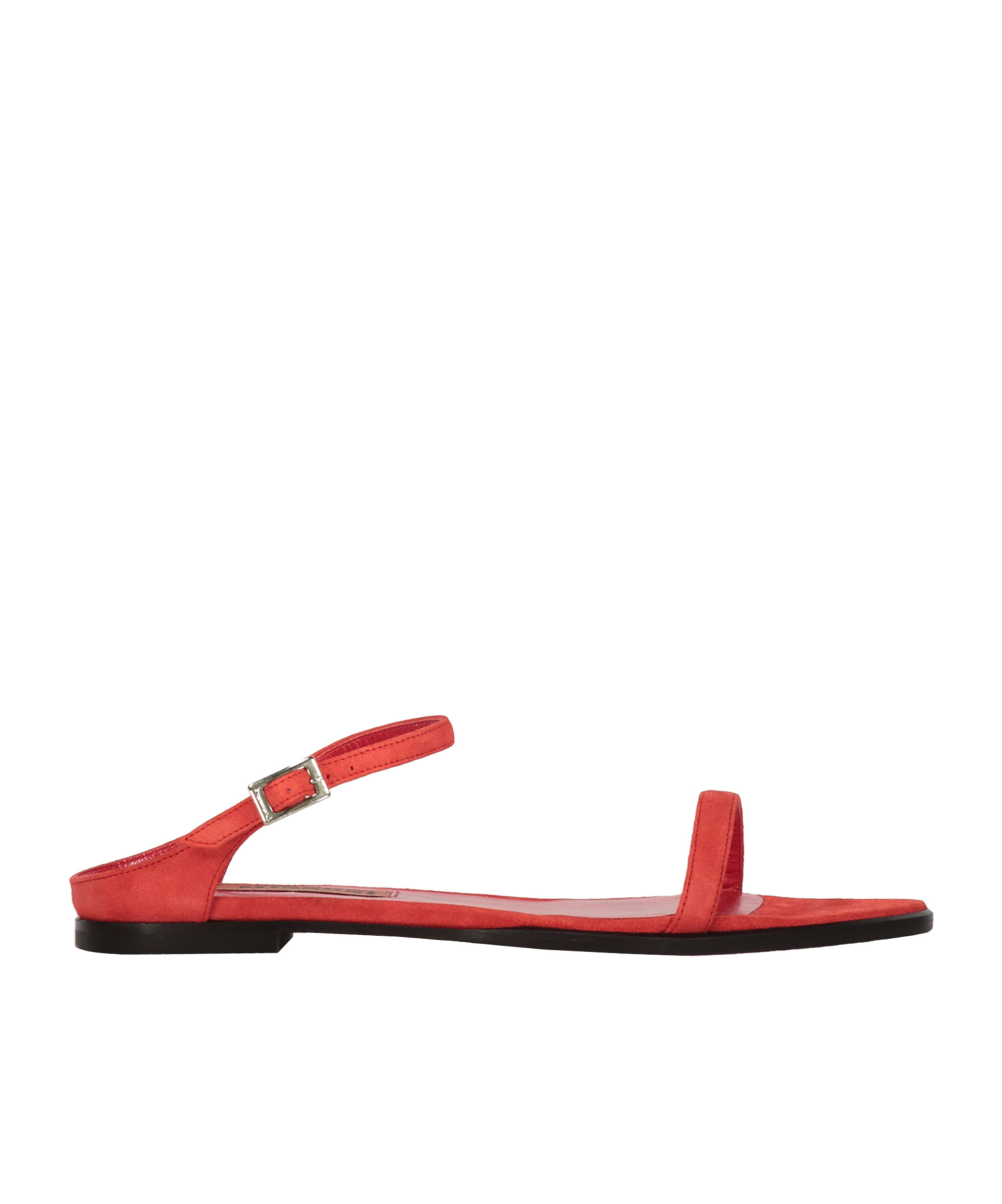 Shop Missoni Pointed Flat Sandals In Red