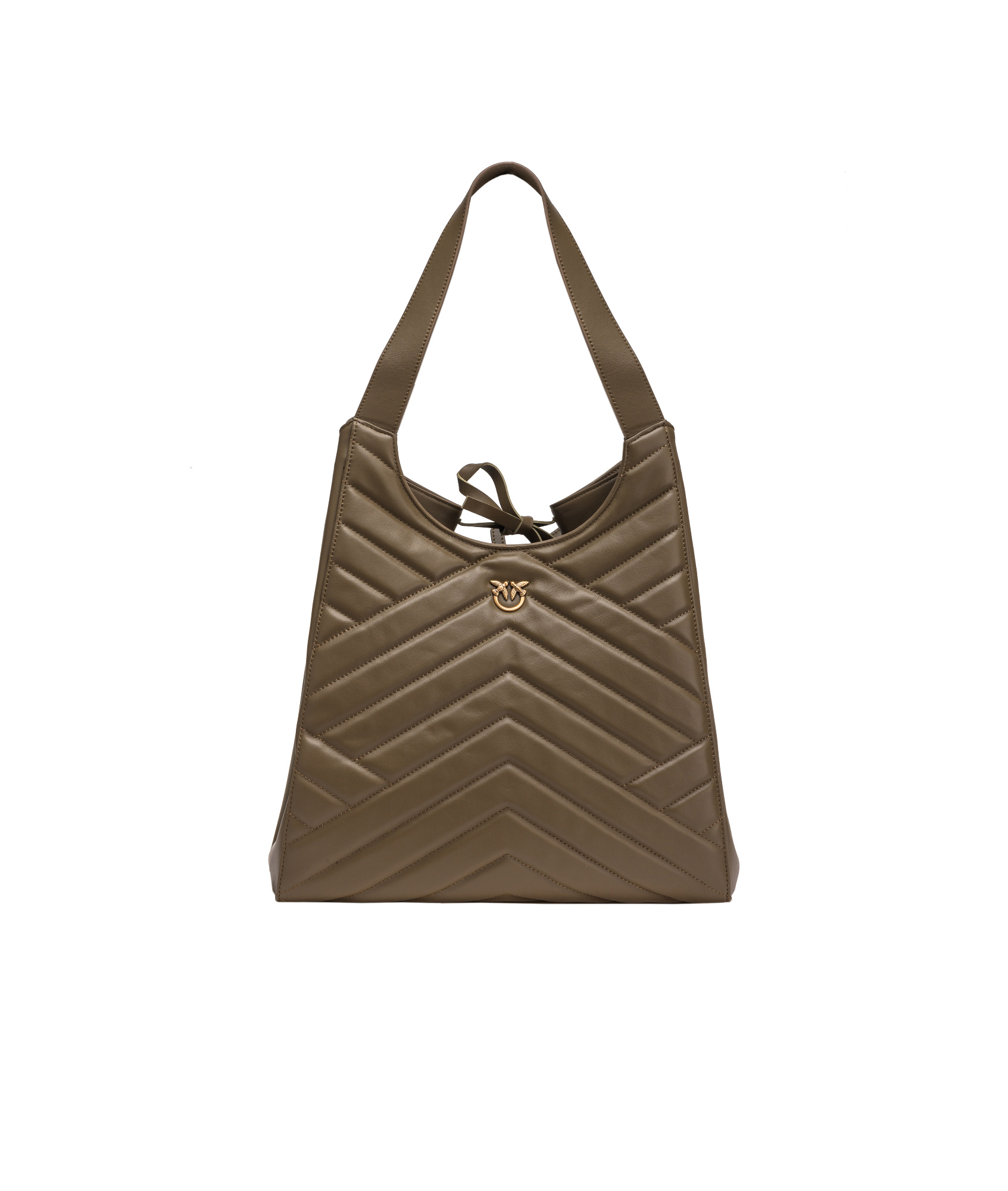 Pinko Tote Bag Vitello Fiore Puzzle Quilt