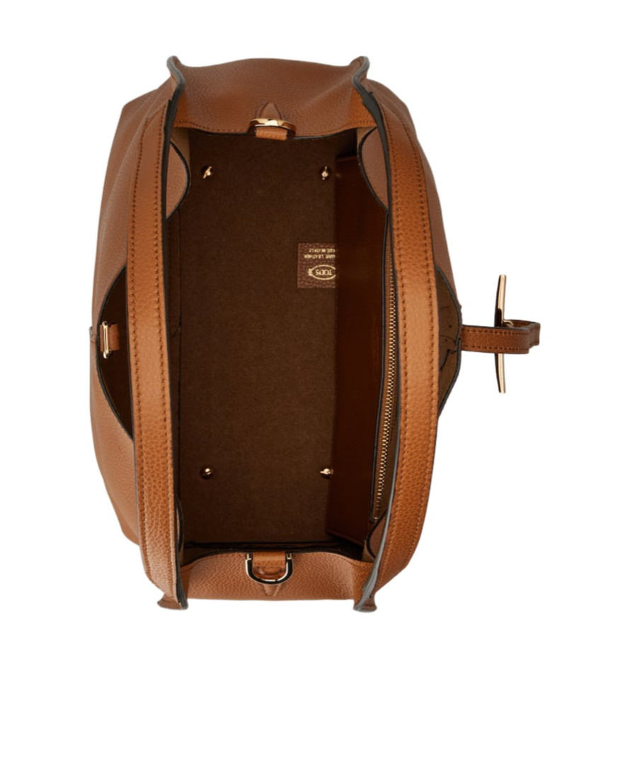 Tod's T Timeless Small Shoulder Bag In Brown