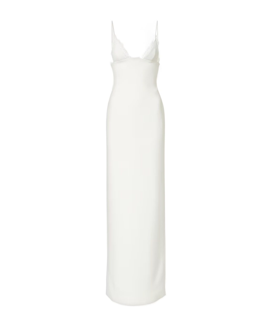 David Koma Bridal Lace-trimmed Gown In White