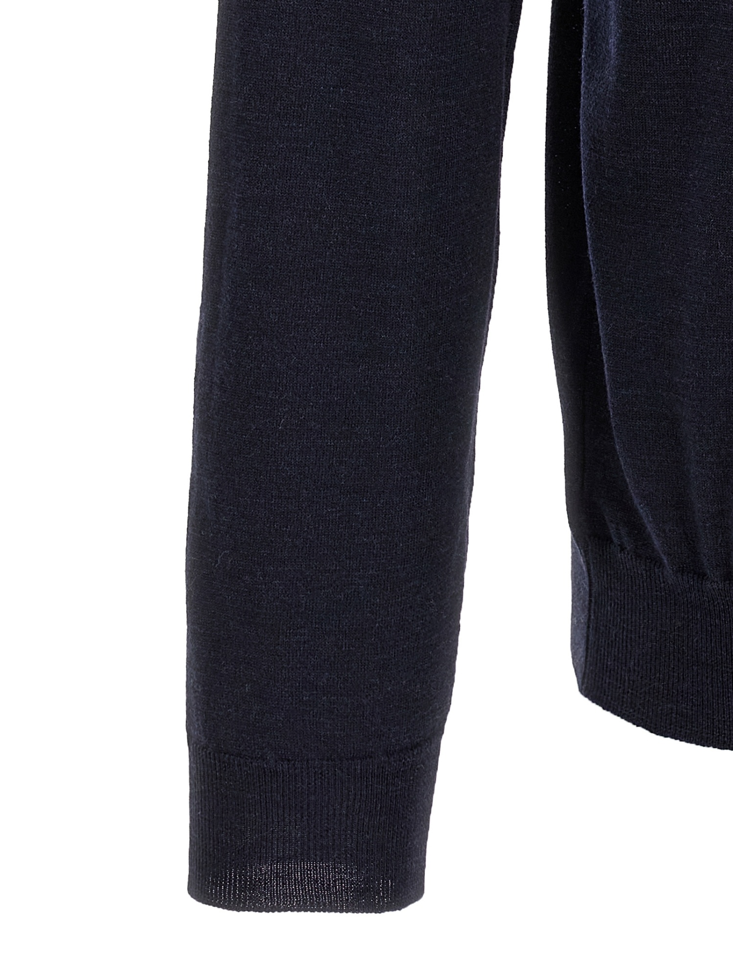 Zanone Wool Polo Shirt Collar Cuffs Hem