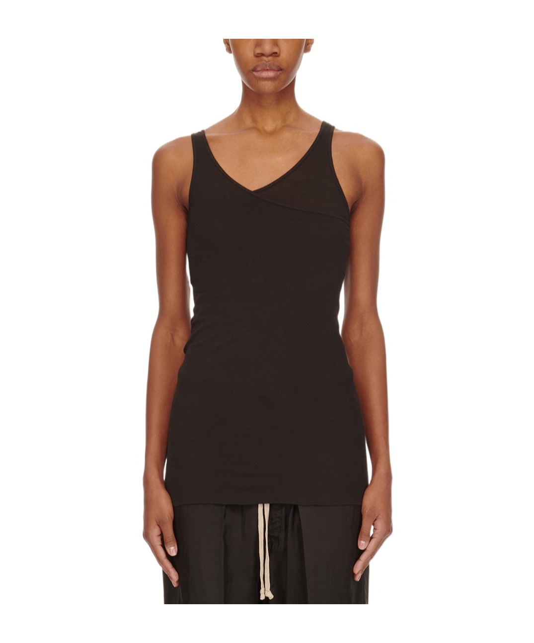 Shop Rick Owens Drkshdw Double Ziggy Tank Top In Black