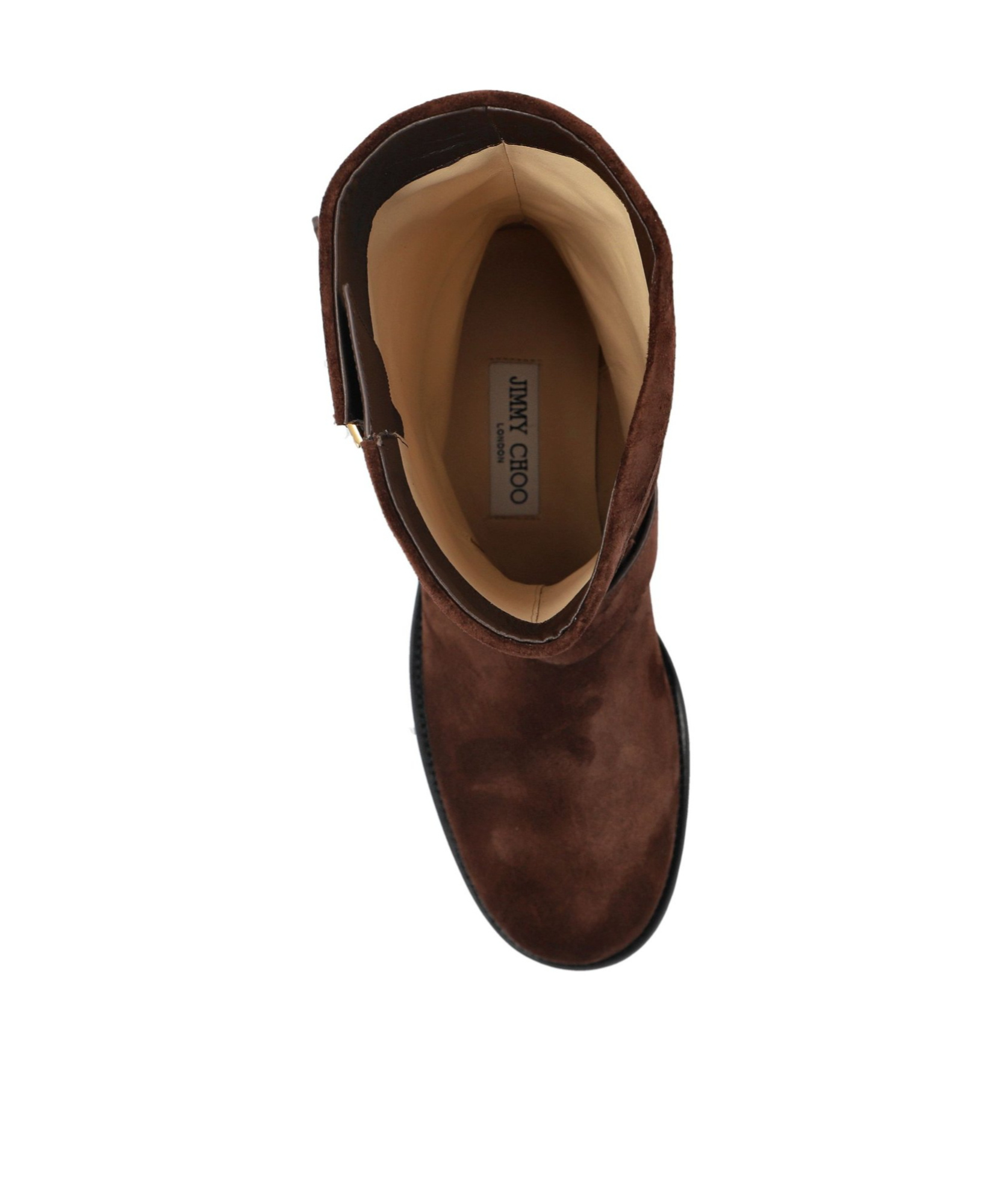 Jimmy Choo Chocolate Suede Biker Ankle Boots In Brown