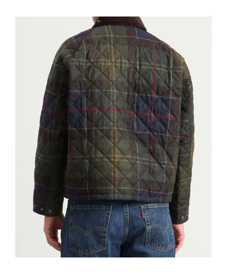 Barbour Tartan-print Quilted Jacket In Multi