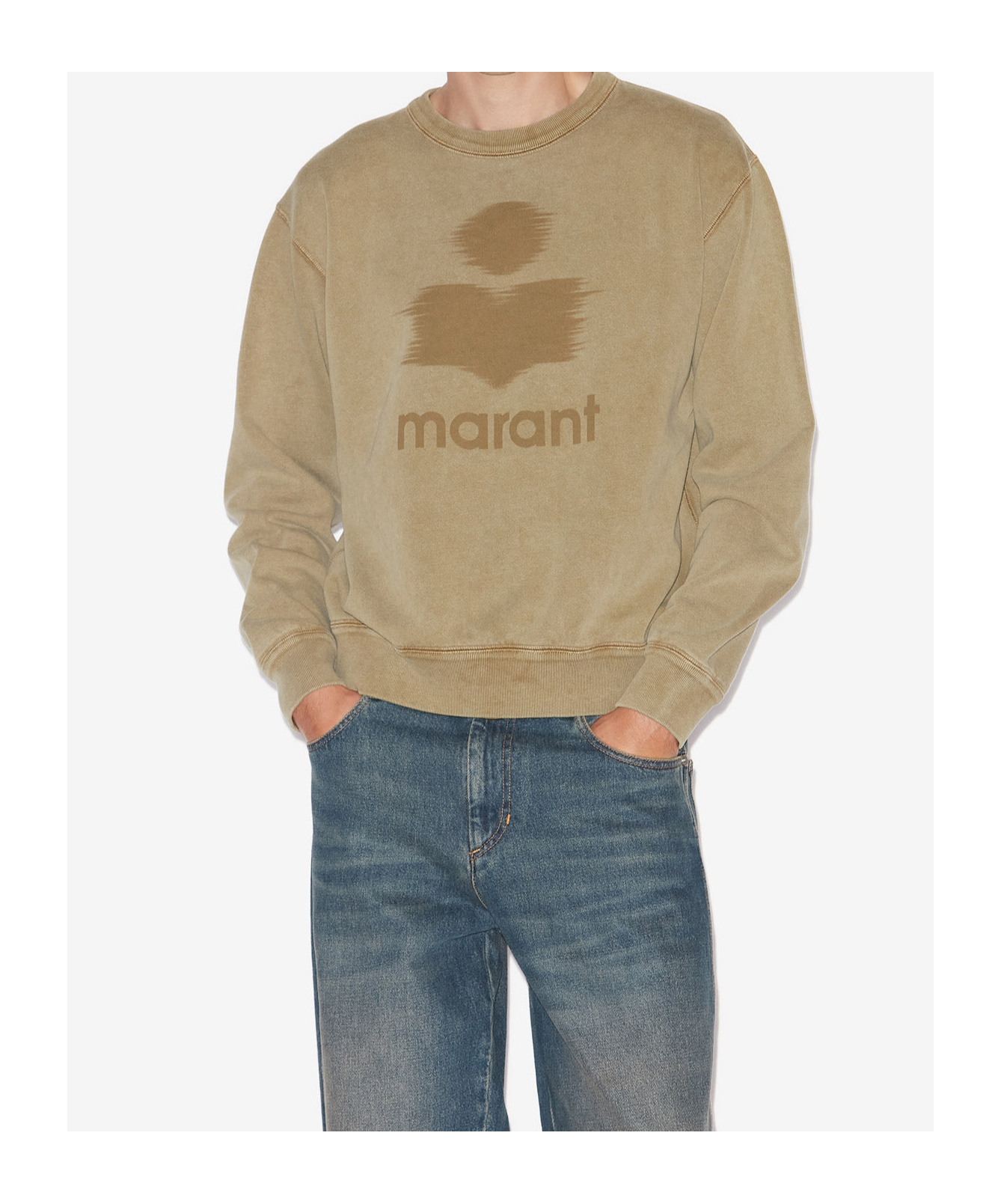Isabel Marant Round-neck Sweater In Green