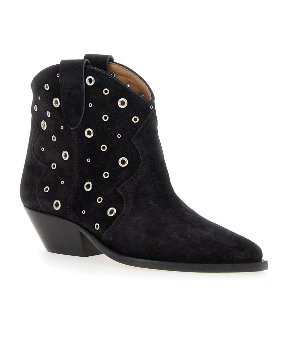 Isabel Marant Woman Ankle Boots Black Size 5 Calfskin In Black