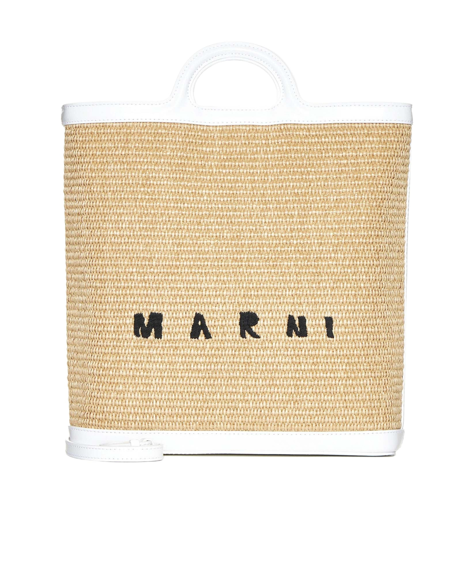 MARNI TROPICALIA LOGO-EMBROIDERED TOTE BAG