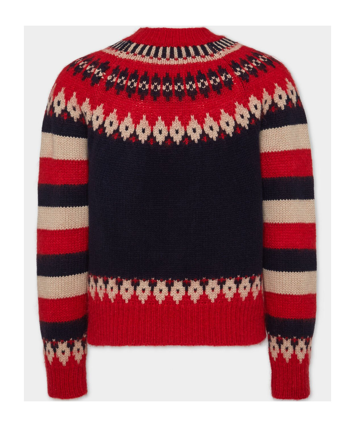 Dsquared2 Intarsia-knit Design Jumper In Black