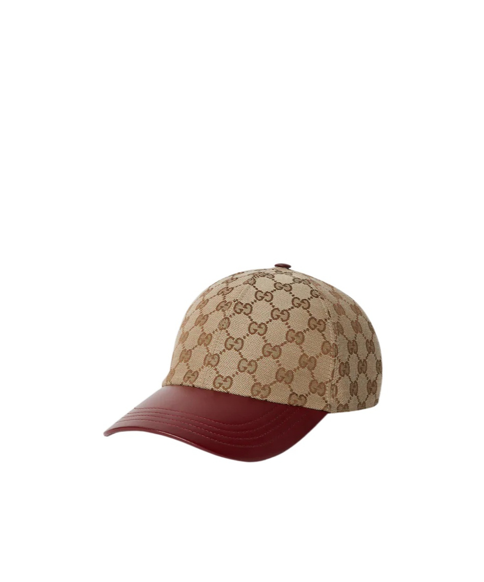 Gucci Gg Canvas Baseball Hat In Brown