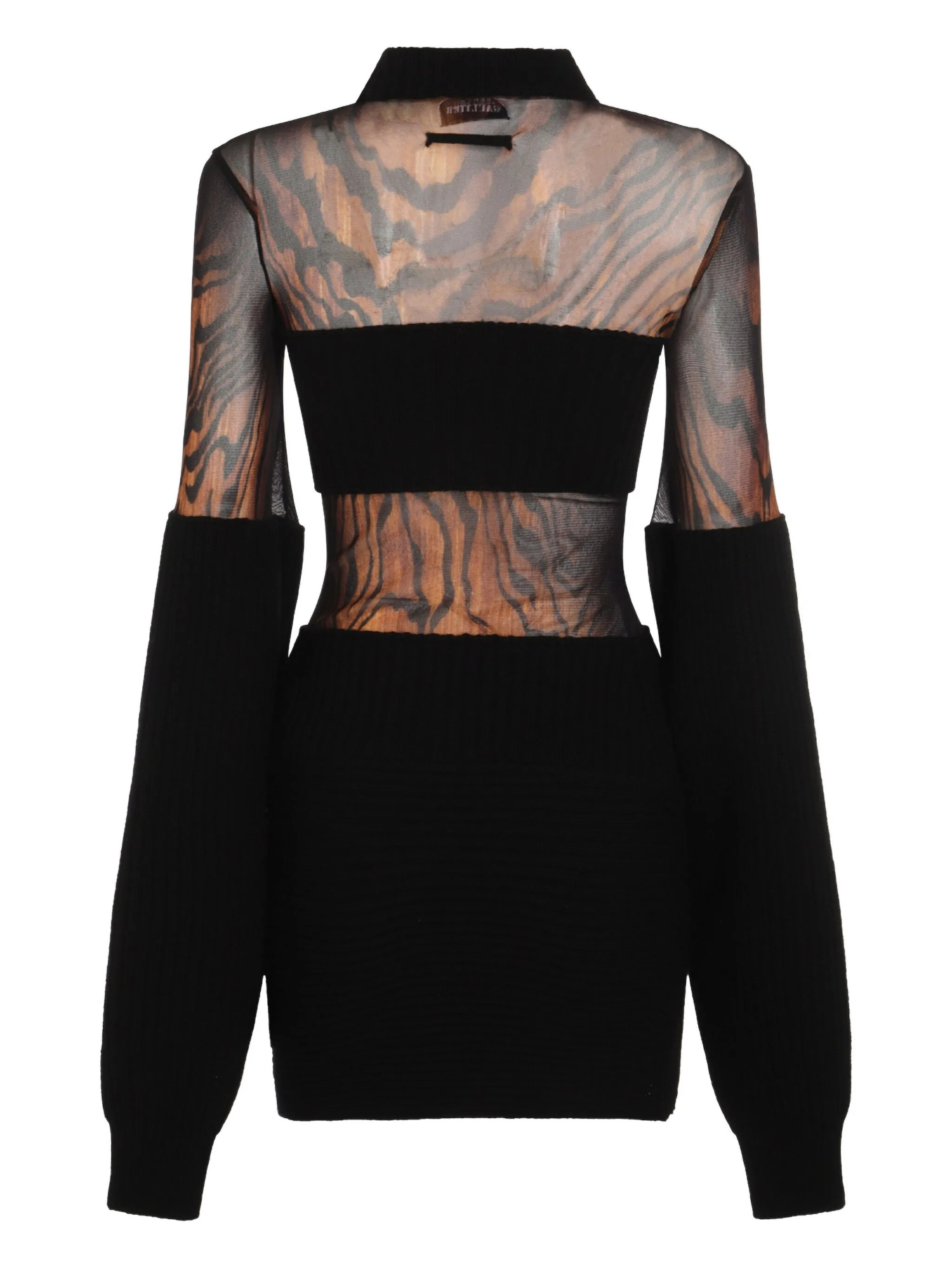 Jean Paul Gaultier Knee Length Dress Fitted Silhouette In Black