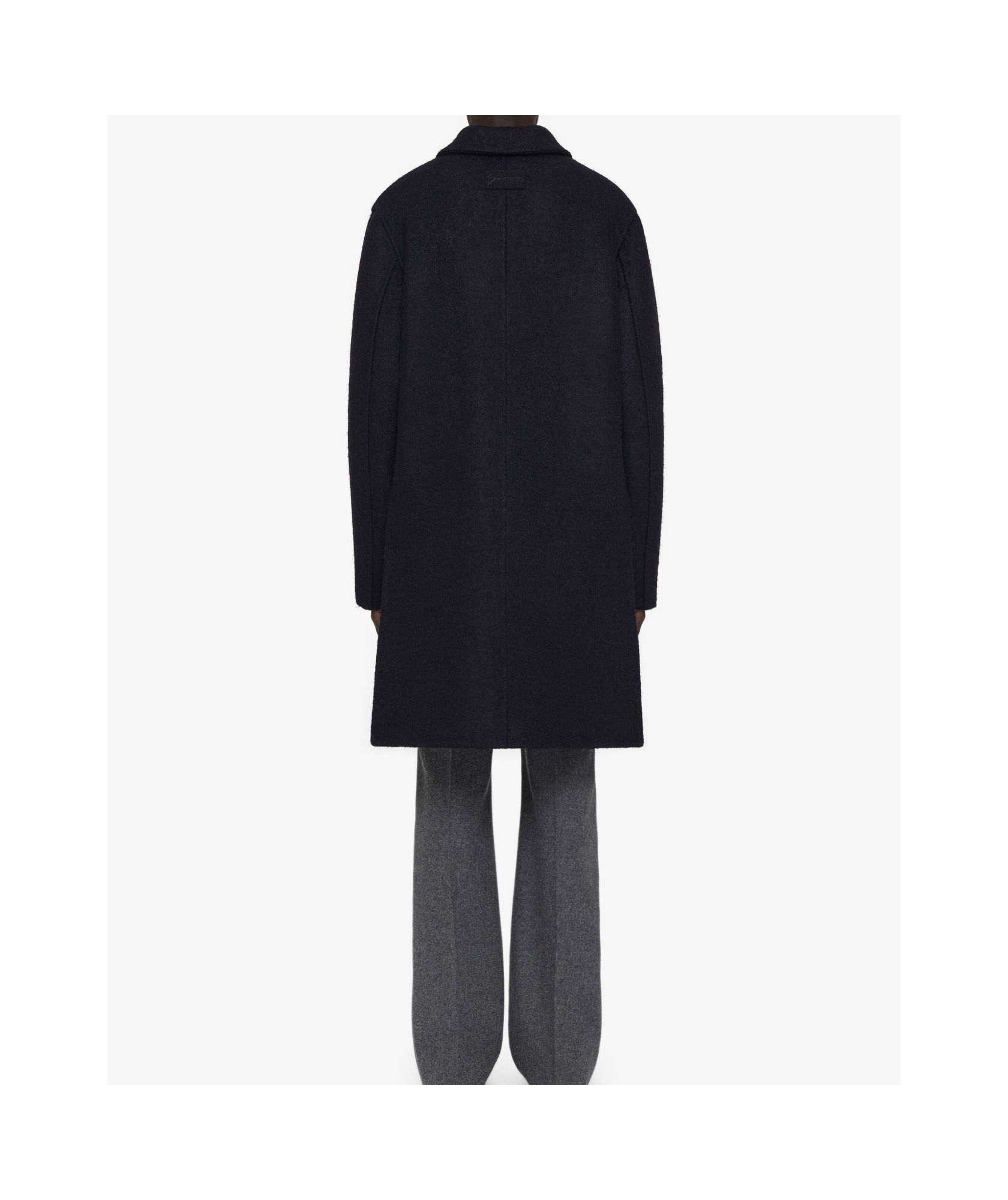 Givenchy Single-breasted Coat In Blue