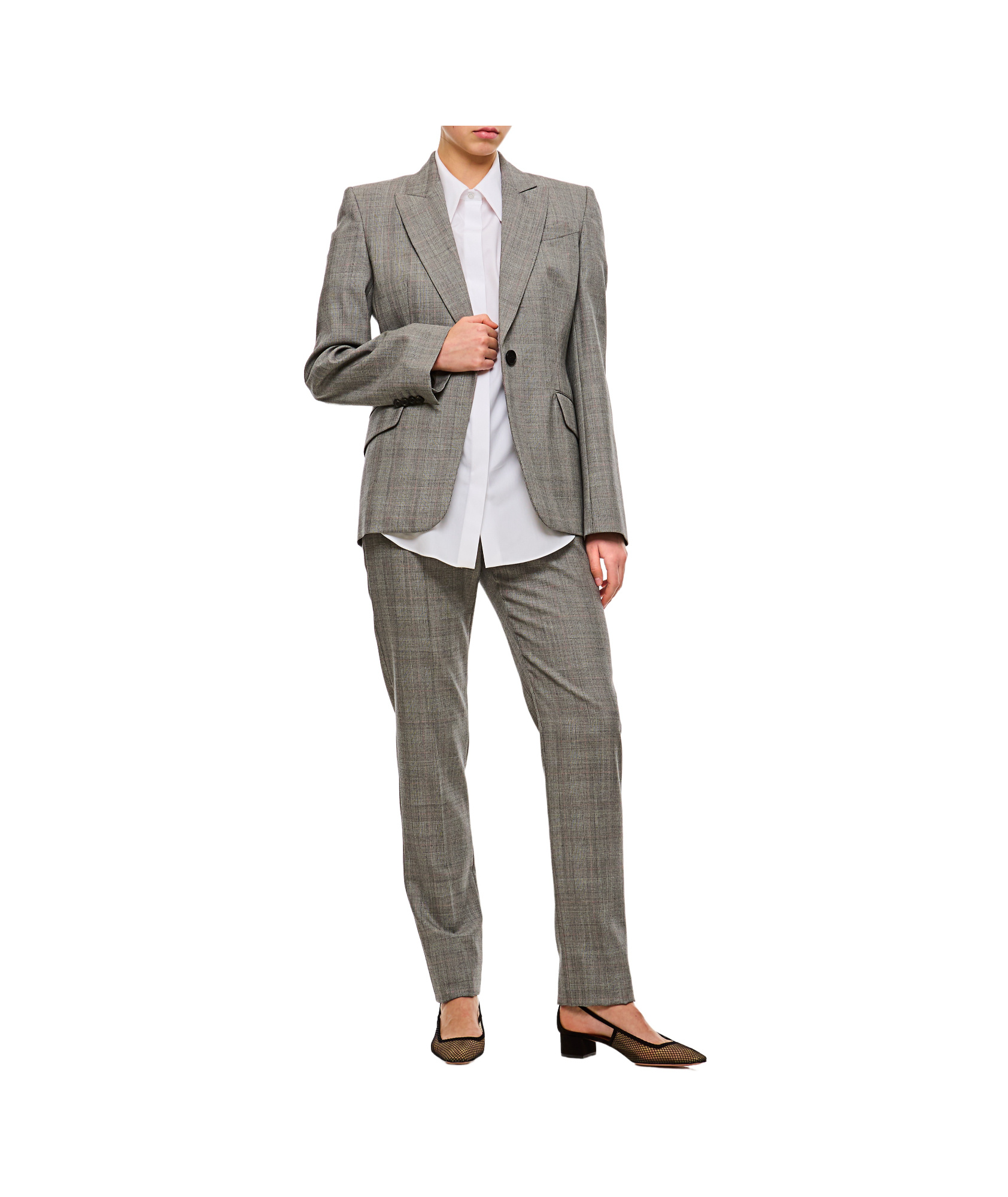 Alexander Mcqueen Blazer In Gray