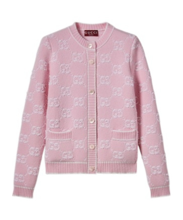 Gucci Soft Wool Cardigan Clothing In Pink
