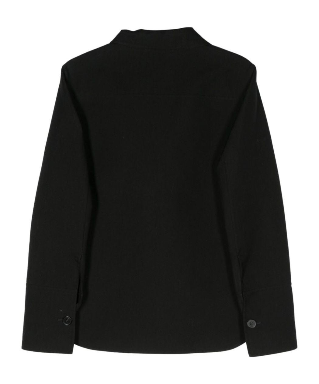 Jil Sander Classic-collar Cotton Shirt In Black