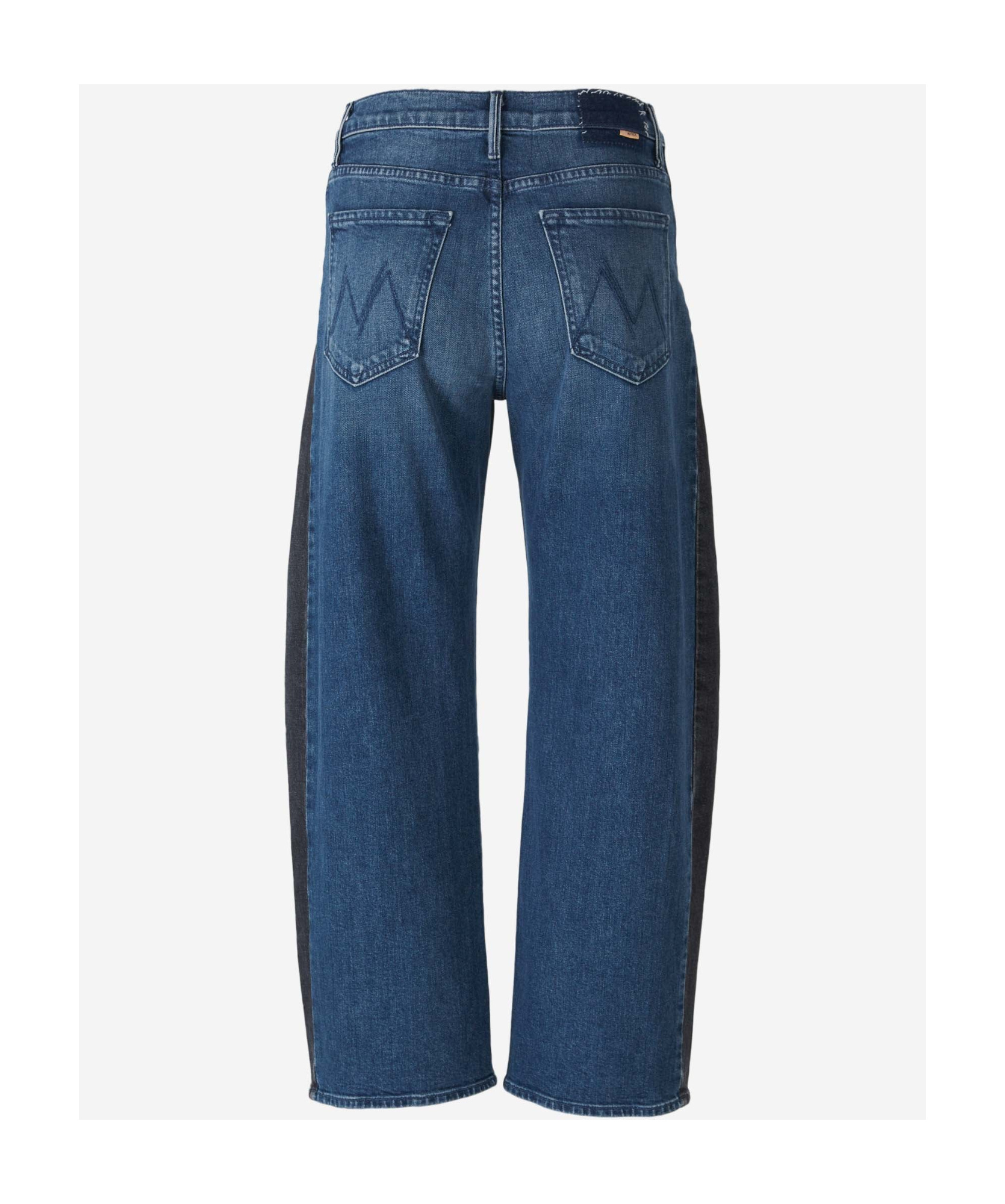 Mother The Half Pipe Flood Jeans In Blue