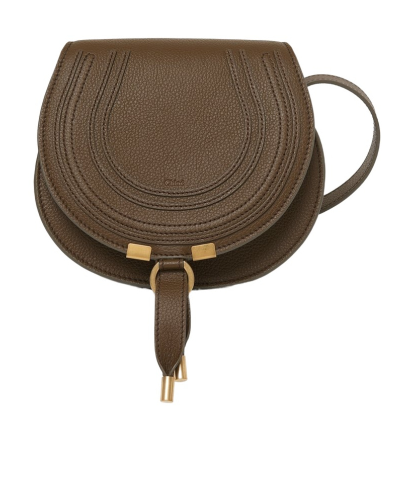 Chloé Small Marcie Saddle Bag In Green