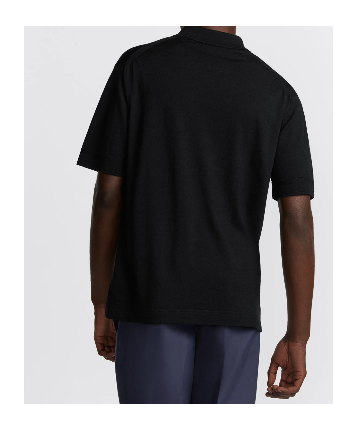 Dior Logo Details Polo Shirt In Black
