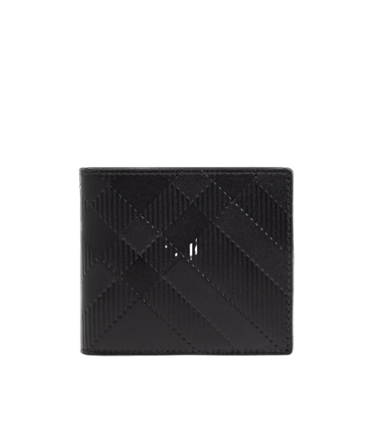 Burberry Double-fold Wallet In Black