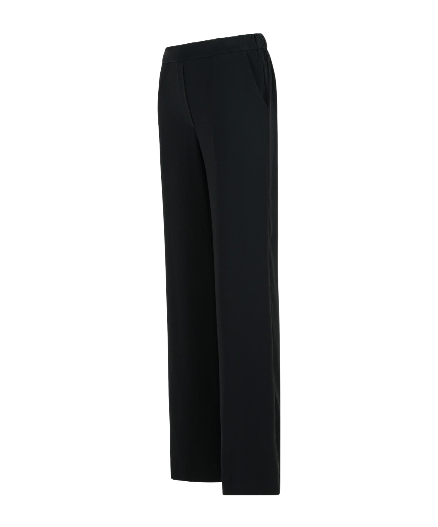 P.a.r.o.s.h Back Elastic Casual Pants In Black
