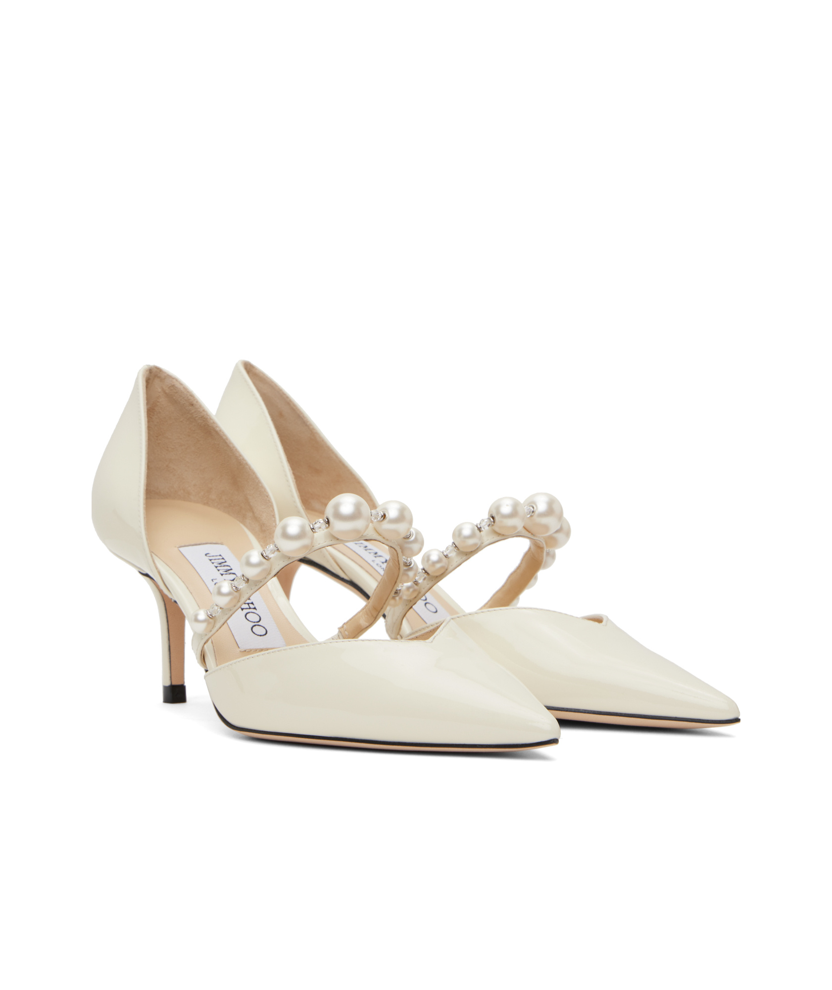 Jimmy Choo Pointed High Heels In White